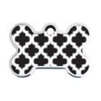 Personalised Petsy Pet Tag - Large Bone - Black Raised Edge Trellis For Cheap