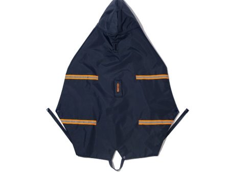 PetWale Raincoats with Reflective Strips for Dogs - Navy Blue on Sale