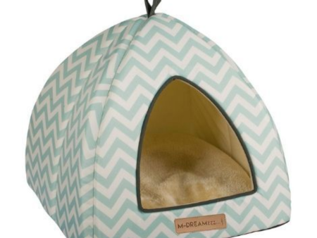 M-Pets Tipi - Tasmania Blue & White Hot on Sale