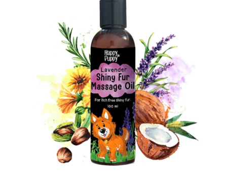 Happy Puppy Organics Massage Oil For Dogs - Shiny Fur (100ml) Discount