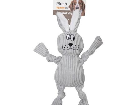 FOFOS Dog Toys - Fluffy Rabbit Gray For Sale