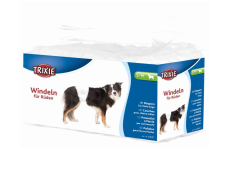 Trixie Disposable Diaper for Male Dogs - Pack of 12 Online