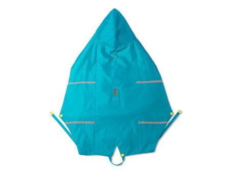 PetWale Raincoats with Reflective Strips for Dogs - Turquoise Online