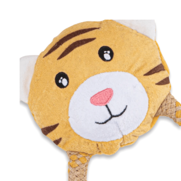 Becopets Dog Toys - Soft Hemp Rope Toys - Tiger Online Sale