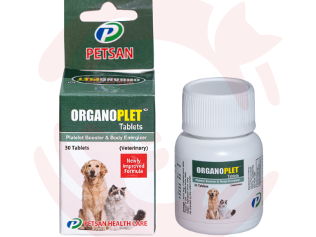 Petsan Supplements for Cats & dogs - Organoplet Platelet Booster & Body Energizer (30 Tabs) Online