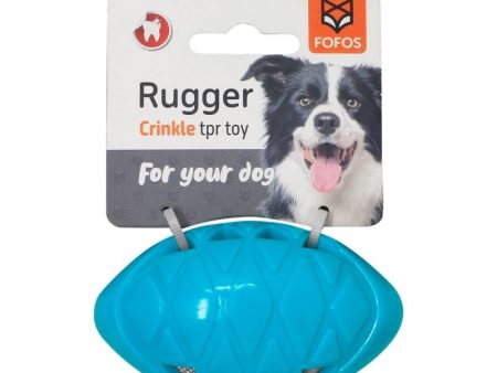 FOFOS Dog Toys - Crunch Football - Blue (Small) For Discount