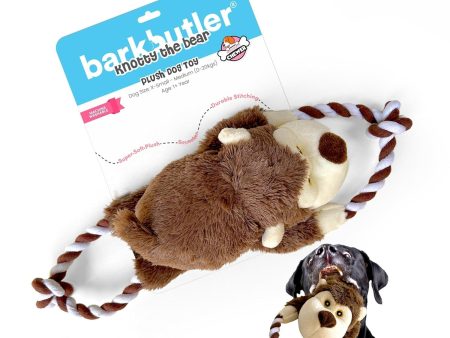 Barkbutler Knotty The Bear Dog Toy Supply