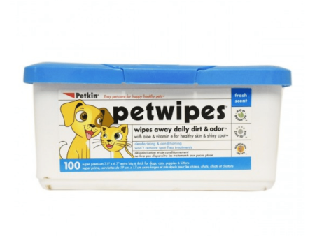 Petkin Petwipes - 100 Wipes For Cheap