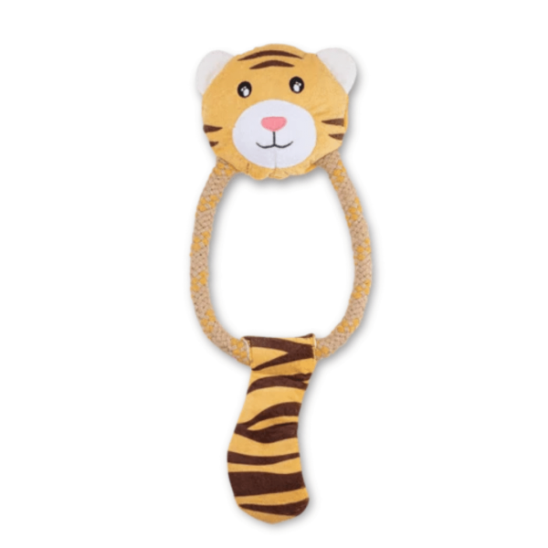 Becopets Dog Toys - Soft Hemp Rope Toys - Tiger Online Sale