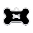 Personalised Petsy Pet Tag -  Large Bone - Black Epoxy Inlay Sale