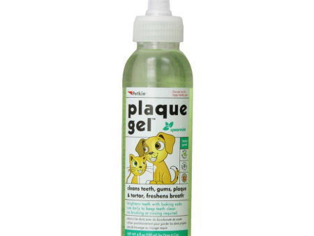 Petkin - Plaque Gel, Spearmint for Cats & Dogs - 120ml Online now