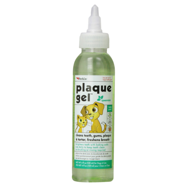 Petkin - Plaque Gel, Spearmint for Cats & Dogs - 120ml Online now