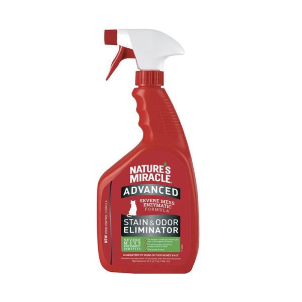 Nature’s Miracle - Cat Advance Stain & Odour Remover  - Trigger Spray (32 oz   946ml) Hot on Sale