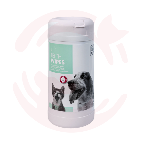 M-Pets Teeth Wipes for Cats & Dogs (40 Wipes) Supply