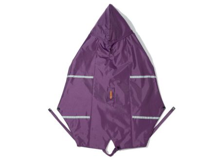 PetWale Raincoats with Reflective Strips for Dogs - Purple For Sale