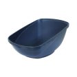 Petmate Hi-back Open Litter Pan - Blue Steel (Jumbo) For Discount