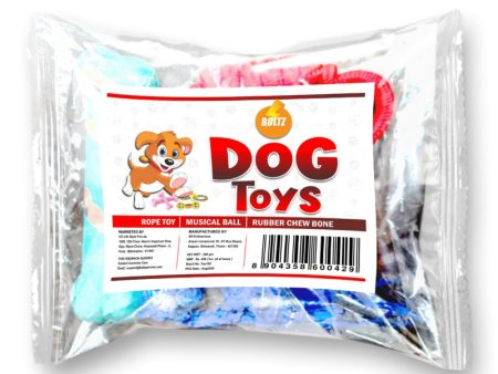 Boltz Dog Toys for All Breeds (Combo of 4) Cheap