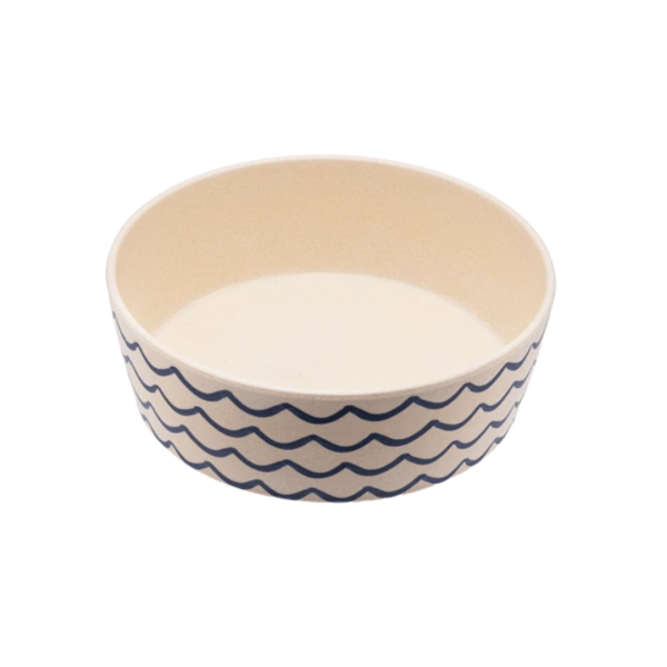 Becopets Classic Bamboo Bowl - Ocean Waves For Sale