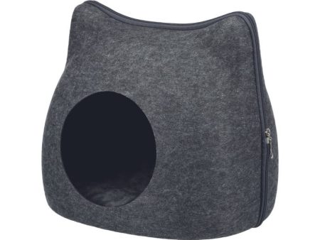 Trixie Beds for Cats - Cat Cuddly Cave (Anthracite) Online now