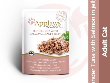 Applaws Wet Cat Food - Tender Tuna with Salmon in Jelly (70g x 16 Pouches) Supply