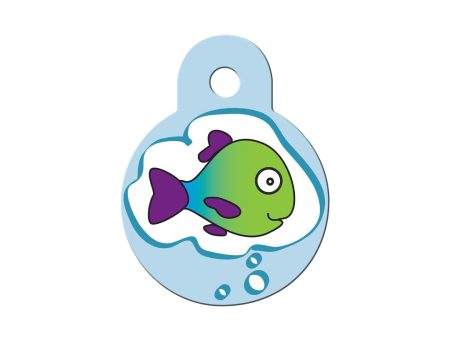 Personalised Petsy Pet Tag - Small Circle - Dreaming Fish Online Sale