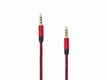 Sbox AUX Cable 3.5mm To 3.5mm Strawberry Red 3535-1.5R Hot on Sale