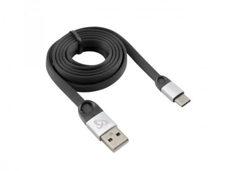 Sbox USB 2.0-Type-C 2.4A black silver 1.5M Online