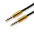 Sbox 3535-1.5G AUX Cable 3.5mm To 3.5mm Golden Kiwi Gold Online Hot Sale