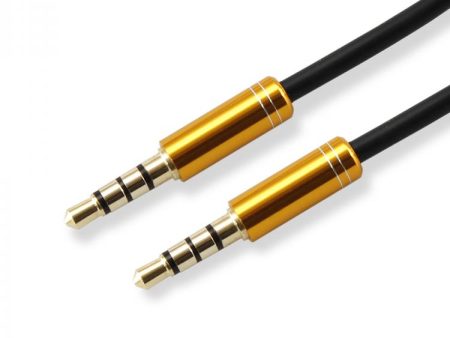 Sbox 3535-1.5G AUX Cable 3.5mm To 3.5mm Golden Kiwi Gold Online Hot Sale