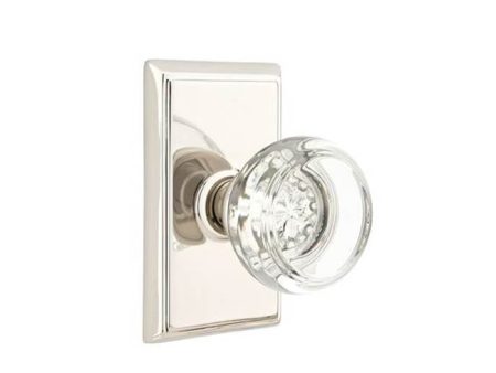 Emtek 8121GT Passage , Rectangular Rosette , Georgetown Crystal Knob Sale